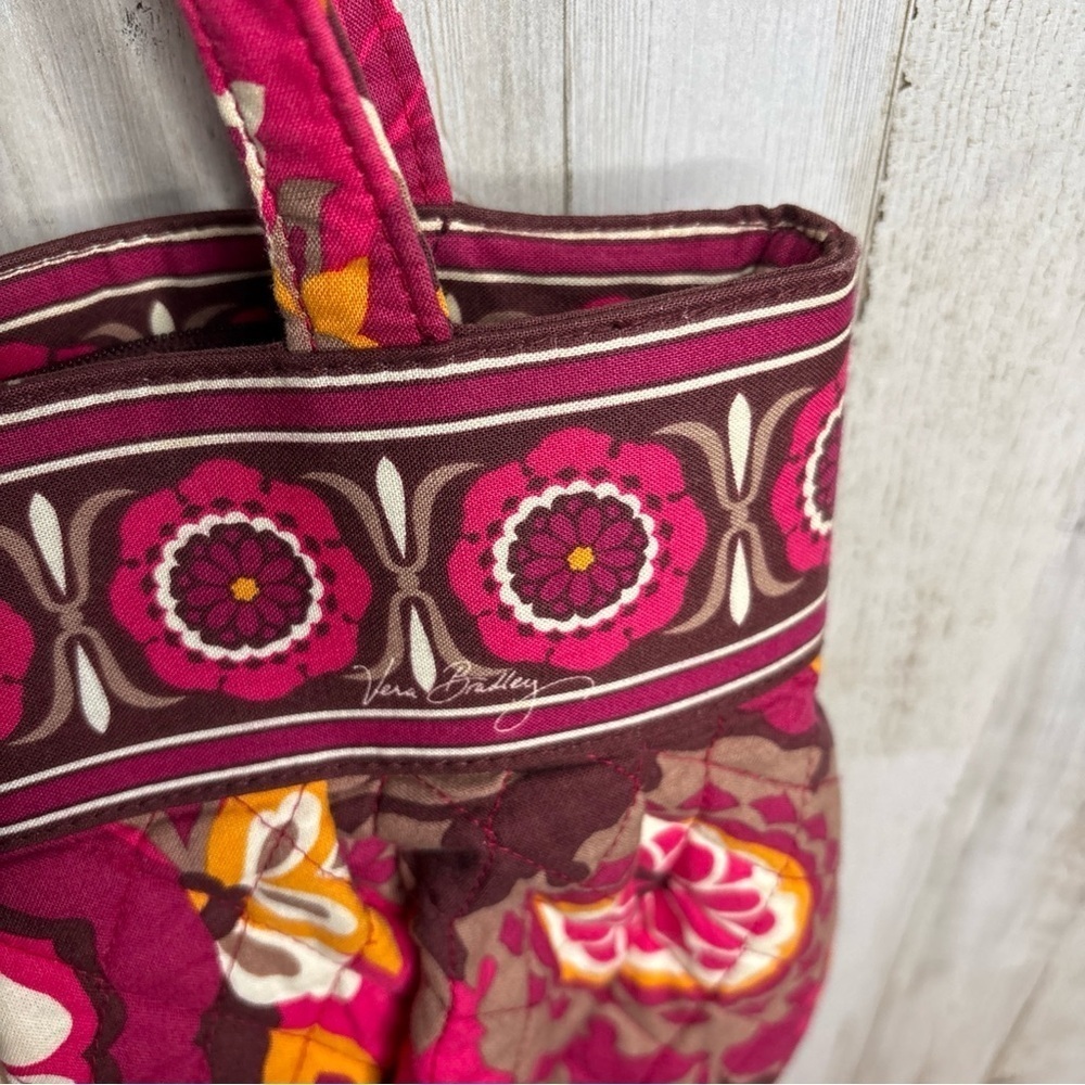 Vera Bradley Carnaby Floral Tote Shoulder Bag Handbag Purse - Picture 7 of 16